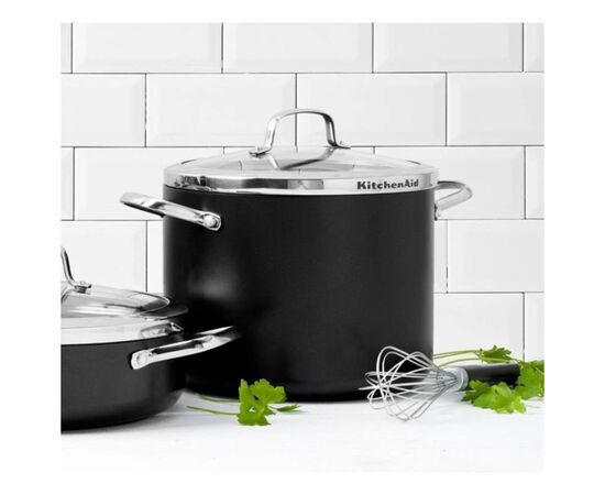 Кастрюля KitchenAid Aluline 24 см 8 л з керамічним покриттям (CC001258-001), изображение 2 Кастрюля KitchenAid Aluline 24 см 8 л з керамічним покриттям (CC001258-001), изображение 2