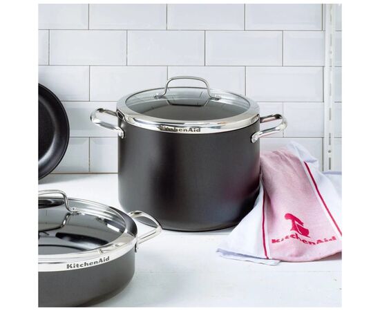 Кастрюля KitchenAid Aluline 24 см 8 л з керамічним покриттям (CC001258-001), изображение 3 Кастрюля KitchenAid Aluline 24 см 8 л з керамічним покриттям (CC001258-001), изображение 3