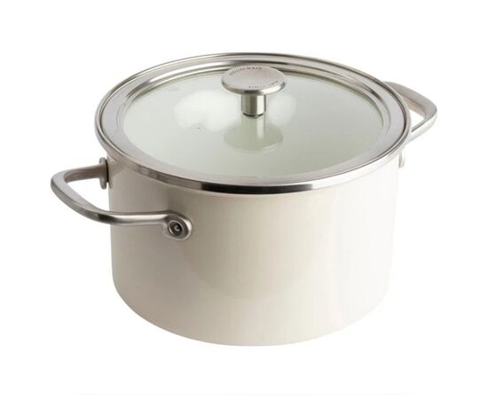 Кастрюля KitchenAid Steel Core 20 см 3,7 л мигдалевий крем (CC003266-001) Кастрюля KitchenAid Steel Core 20 см 3,7 л мигдалевий крем (CC003266-001)