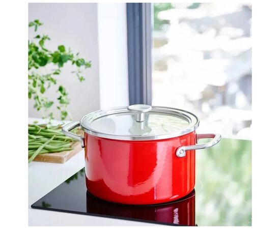 Кастрюля KitchenAid Steel Core 20 см 3,7 л червоний (CC003267-001), изображение 5 Кастрюля KitchenAid Steel Core 20 см 3,7 л червоний (CC003267-001), изображение 5