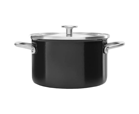 Кастрюля KitchenAid Steel Core 24 см 6 л матовий чорний (CC006001-001), изображение 2 Кастрюля KitchenAid Steel Core 24 см 6 л матовий чорний (CC006001-001), изображение 2
