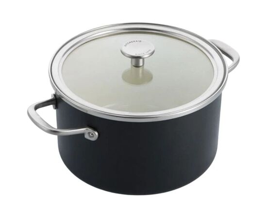 Кастрюля KitchenAid Steel Core 24 см 6 л матовий чорний (CC006001-001) Кастрюля KitchenAid Steel Core 24 см 6 л матовий чорний (CC006001-001)