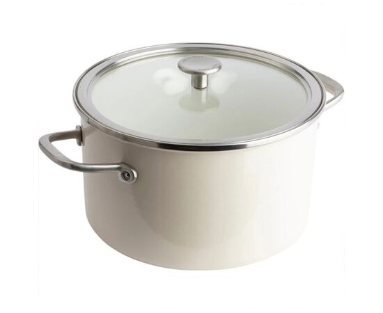 Кастрюля KitchenAid Steel Core 24 см 6 л мигдалевий крем (CC003269-001) Кастрюля KitchenAid Steel Core 24 см 6 л мигдалевий крем (CC003269-001)