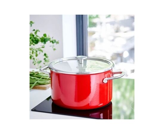 Кастрюля KitchenAid Steel Core 24 см 6 л червоний (CC003270-001), изображение 5 Кастрюля KitchenAid Steel Core 24 см 6 л червоний (CC003270-001), изображение 5