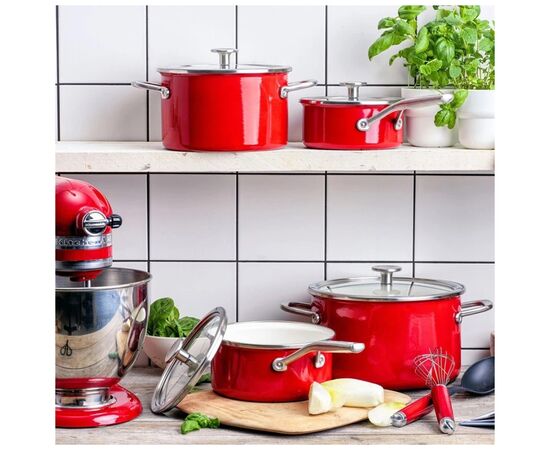 Набір посуду KitchenAid Steel Core, 8 предметів (CC004920-001), зображення 5 Набір посуду KitchenAid Steel Core, 8 предметів (CC004920-001), зображення 5
