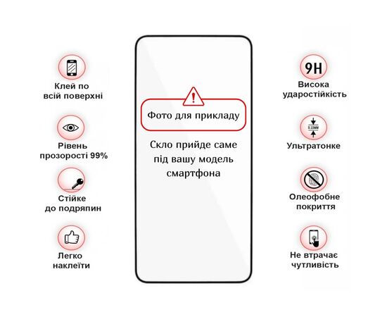 Стекло защитное BeCover Motorola Moto G06 / G06 Power 4G Black (714364), изображение 3 Стекло защитное BeCover Motorola Moto G06 / G06 Power 4G Black (714364), изображение 3