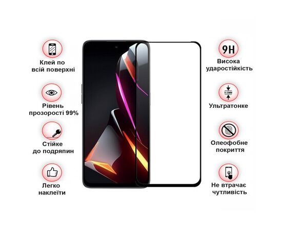 Стекло защитное BeCover Nubia Neo 3 5G Black (713883), изображение 3 Стекло защитное BeCover Nubia Neo 3 5G Black (713883), изображение 3