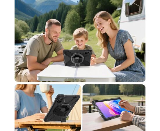 Чохол до планшета BeCover Heavy Duty Xiaomi Redmi Pad 2 11.0" Black (713929), зображення 6 Чохол до планшета BeCover Heavy Duty Xiaomi Redmi Pad 2 11.0" Black (713929), зображення 6