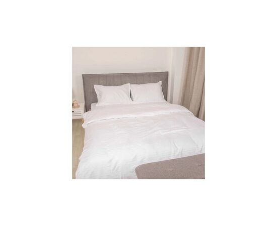 Постельное белье Tiare White Сатин Страйп Цветной двуспальный (White_Stripe_dv), изображение 2 Постельное белье Tiare White Сатин Страйп Цветной двуспальный (White_Stripe_dv), изображение 2