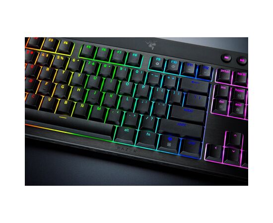 Клавиатура Razer BlackWidow V4 Low-Profile Wireless/Bluetooth/USB Orange switch UA Black (RZ03-05270800-R3M1), изображение 7 Клавиатура Razer BlackWidow V4 Low-Profile Wireless/Bluetooth/USB Orange switch UA Black (RZ03-05270800-R3M1), изображение 7