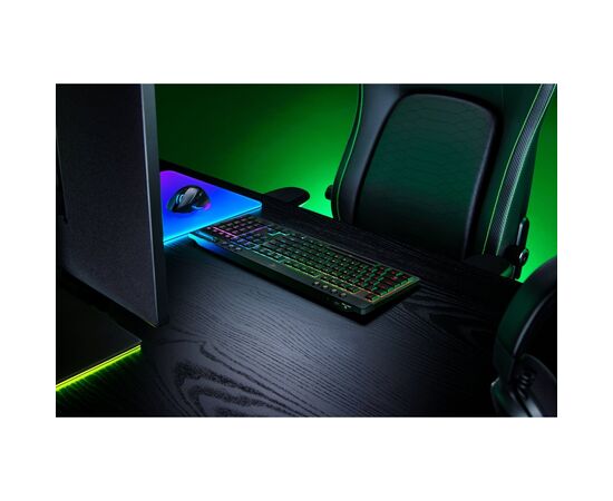 Клавиатура Razer BlackWidow V4 Low-Profile Wireless/Bluetooth/USB Orange switch UA Black (RZ03-05270800-R3M1), изображение 8 Клавиатура Razer BlackWidow V4 Low-Profile Wireless/Bluetooth/USB Orange switch UA Black (RZ03-05270800-R3M1), изображение 8