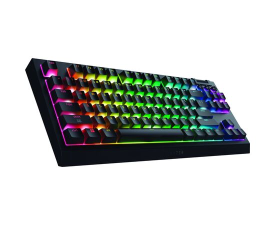 Клавіатура Razer BlackWidow V4 Low-Profile TKL Wireless/Bluetooth/USB Green switch UA Black (RZ03-05450500-R3M1), зображення 3 Клавіатура Razer BlackWidow V4 Low-Profile TKL Wireless/Bluetooth/USB Green switch UA Black (RZ03-05450500-R3M1), зображення 3