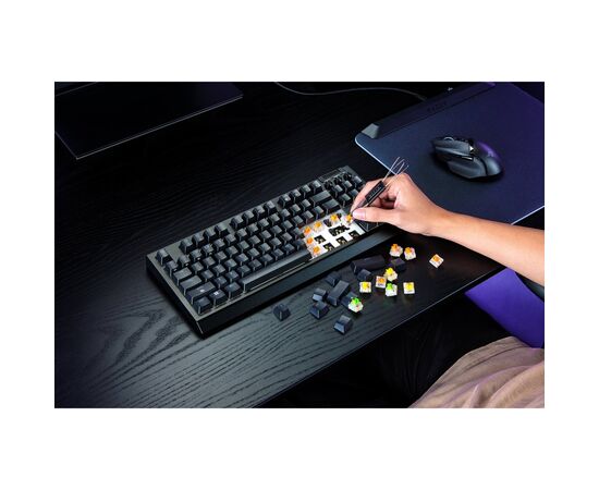 Клавіатура Razer BlackWidow V4 Low-Profile TKL Wireless/Bluetooth/USB Orange switch UA Black (RZ03-05450700-R3M1), зображення 9 Клавіатура Razer BlackWidow V4 Low-Profile TKL Wireless/Bluetooth/USB Orange switch UA Black (RZ03-05450700-R3M1), зображення 9