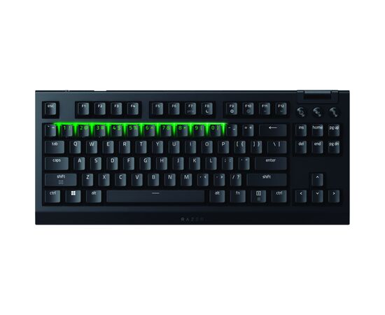 Клавіатура Razer BlackWidow V4 Low-Profile TKL Wireless/Bluetooth/USB Yellow switch UA Black (RZ03-05450100-R3M1), зображення 6 Клавіатура Razer BlackWidow V4 Low-Profile TKL Wireless/Bluetooth/USB Yellow switch UA Black (RZ03-05450100-R3M1), зображення 6