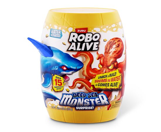 Интерактивная игрушка Pets & Robo Alive сюрприз Глубоководный сюрприз. Большая белая акула (71155A)