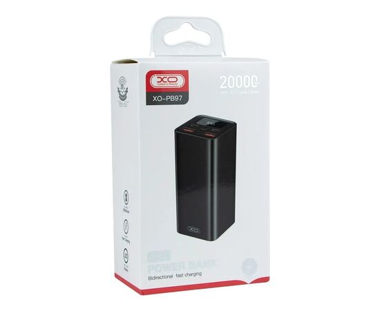 Батарея универсальная XO 20000mAh, Input(2хType-C), Output(2хUSB,2хType-C), PD65W for Laptop (XO-PB97), изображение 6 Батарея универсальная XO 20000mAh, Input(2хType-C), Output(2хUSB,2хType-C), PD65W for Laptop (XO-PB97), изображение 6