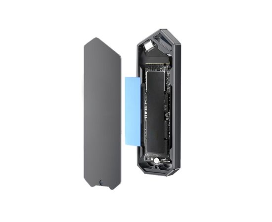 Карман внешний Dynamode M.2 SSD NVMe/SATA combo to USB3.2 GEN2 USB-C (DM-CAD-SSD14), изображение 5 Карман внешний Dynamode M.2 SSD NVMe/SATA combo to USB3.2 GEN2 USB-C (DM-CAD-SSD14), изображение 5