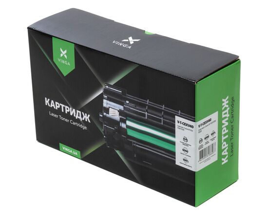 Тонер-картридж Vinga CANON C-EXV40 6K, Black, IR 1133/133A/1133 (V-T-CEXV40), изображение 2 Тонер-картридж Vinga CANON C-EXV40 6K, Black, IR 1133/133A/1133 (V-T-CEXV40), изображение 2