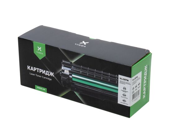 Картридж Vinga CANON 071 Black 1.2K (V-L-C071A), изображение 2 Картридж Vinga CANON 071 Black 1.2K (V-L-C071A), изображение 2