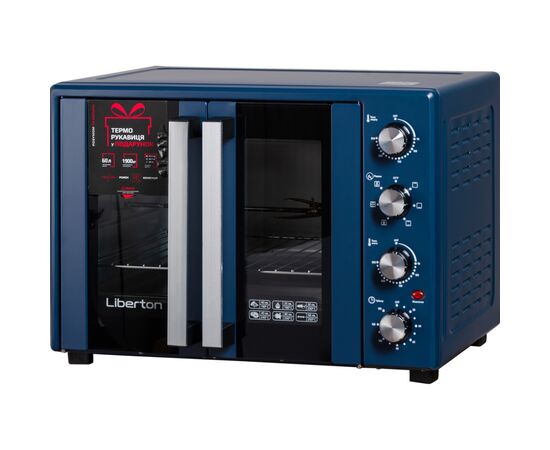 Электропечь Liberton LEO-600 Dark Blue, изображение 2 Электропечь Liberton LEO-600 Dark Blue, изображение 2