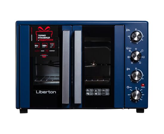 Электропечь Liberton LEO-600 Dark Blue Электропечь Liberton LEO-600 Dark Blue