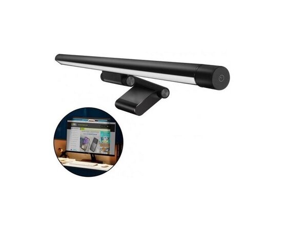 Настольная лампа Baseus на монітор i-wok Series USB Asymmetric Light Source Screen Hanging Light (fighting) Pro Black (DGIWK-P01), изображение 3 Настольная лампа Baseus на монітор i-wok Series USB Asymmetric Light Source Screen Hanging Light (fighting) Pro Black (DGIWK-P01), изображение 3