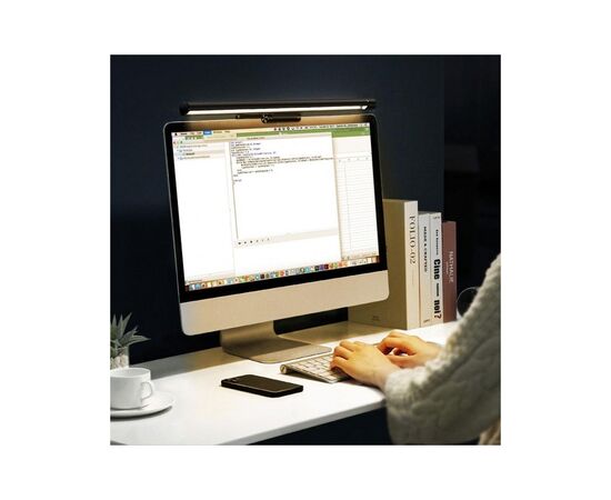 Настольная лампа Baseus на монітор i-wok Series USB Asymmetric Light Source Screen Hanging Light (fighting) Pro Black (DGIWK-P01), изображение 5 Настольная лампа Baseus на монітор i-wok Series USB Asymmetric Light Source Screen Hanging Light (fighting) Pro Black (DGIWK-P01), изображение 5