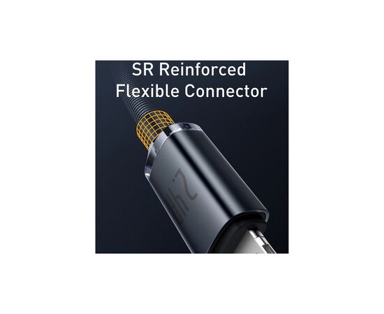 Дата кабель USB 2.0 AM to Lightning 1.2m 2.4A black Baseus (CAJY000001), зображення 5 Дата кабель USB 2.0 AM to Lightning 1.2m 2.4A black Baseus (CAJY000001), зображення 5