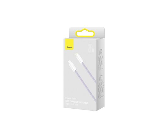 Дата кабель USB-C to Lightning 2.0m 20W purple Baseus (CALD000105), зображення 8 Дата кабель USB-C to Lightning 2.0m 20W purple Baseus (CALD000105), зображення 8