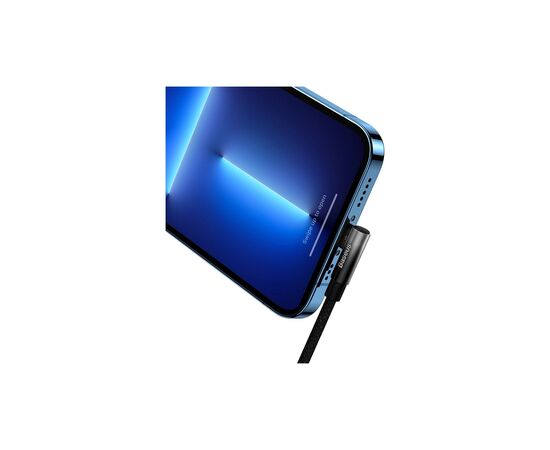 Дата кабель USB-C to Lightning 1.0m 20W 90° corner black Baseus (CAVP000201), зображення 5 Дата кабель USB-C to Lightning 1.0m 20W 90° corner black Baseus (CAVP000201), зображення 5