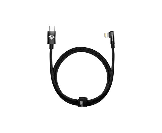Дата кабель USB-C to Lightning 1.0m 20W 90° corner black Baseus (CAVP000201) Дата кабель USB-C to Lightning 1.0m 20W 90° corner black Baseus (CAVP000201)