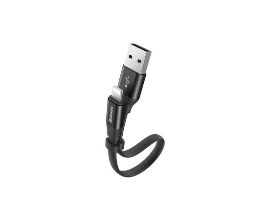 Дата кабель USB 2.0 AM to Lightning 0.23m 2A black Baseus (CALMBJ-B01), зображення 2 Дата кабель USB 2.0 AM to Lightning 0.23m 2A black Baseus (CALMBJ-B01), зображення 2