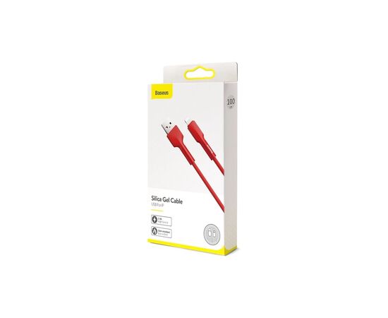 Дата кабель USB 2.0 AM to Lightning 1.0m red Baseus (CALGJ-09), зображення 4 Дата кабель USB 2.0 AM to Lightning 1.0m red Baseus (CALGJ-09), зображення 4