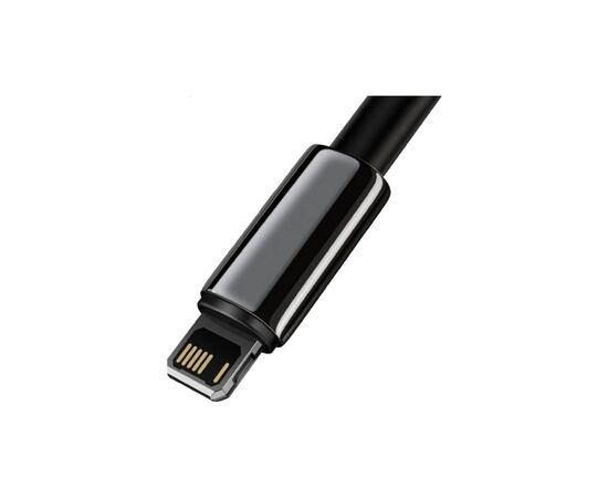 Дата кабель USB 2.0 AM to Lightning 1.0m 2.4A black Baseus (CALWJ-01), зображення 2 Дата кабель USB 2.0 AM to Lightning 1.0m 2.4A black Baseus (CALWJ-01), зображення 2