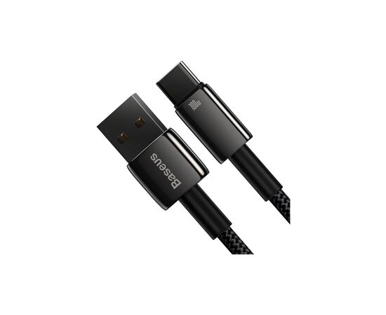Дата кабель USB 2.0 AM to USB-C 2.0m 100W black Baseus (CAWJ000101), зображення 4 Дата кабель USB 2.0 AM to USB-C 2.0m 100W black Baseus (CAWJ000101), зображення 4