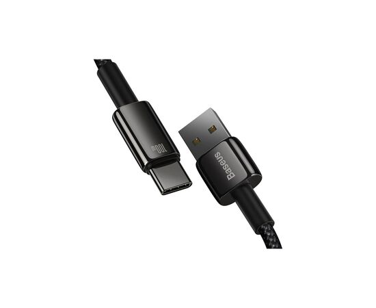 Дата кабель USB 2.0 AM to USB-C 1.0m 100W black Baseus (CAWJ000001), зображення 3 Дата кабель USB 2.0 AM to USB-C 1.0m 100W black Baseus (CAWJ000001), зображення 3