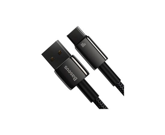 Дата кабель USB 2.0 AM to USB-C 1.0m 100W black Baseus (CAWJ000001), зображення 4 Дата кабель USB 2.0 AM to USB-C 1.0m 100W black Baseus (CAWJ000001), зображення 4