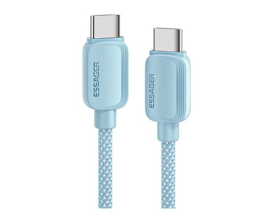 Дата кабель USB-C to USB-C 1.0m 100W blue Essager (EXCTT1-WL03-P) Дата кабель USB-C to USB-C 1.0m 100W blue Essager (EXCTT1-WL03-P)