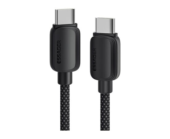 Дата кабель USB-C to USB-C 3.0m 100W black Essager (EXCTT1-WLC01-P) Дата кабель USB-C to USB-C 3.0m 100W black Essager (EXCTT1-WLC01-P)