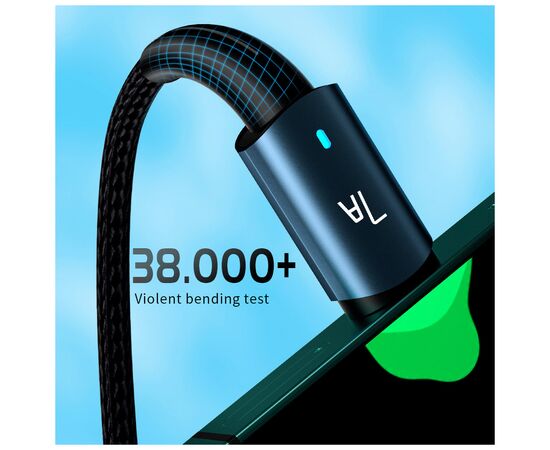 Дата кабель USB 2.0 AM to USB-C 1.0m 100W black Essager (EXC7A-CG01-P), изображение 6 Дата кабель USB 2.0 AM to USB-C 1.0m 100W black Essager (EXC7A-CG01-P), изображение 6