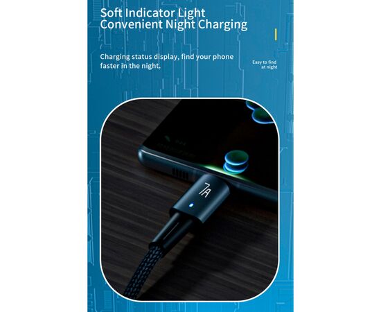 Дата кабель USB 2.0 AM to USB-C 1.0m 100W black Essager (EXC7A-CG01-P), изображение 7 Дата кабель USB 2.0 AM to USB-C 1.0m 100W black Essager (EXC7A-CG01-P), изображение 7
