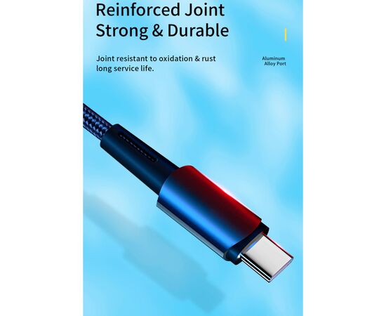 Дата кабель USB 2.0 AM to USB-C 1.0m 100W black Essager (EXC7A-CG01-P), изображение 8 Дата кабель USB 2.0 AM to USB-C 1.0m 100W black Essager (EXC7A-CG01-P), изображение 8