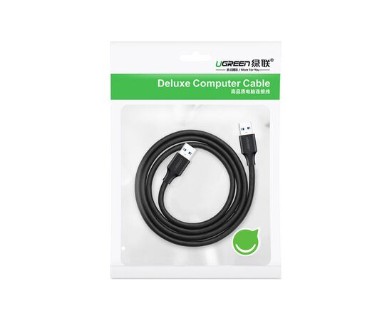 Дата кабель USB 2.0 AM/AM 2.0m US102 black Ugreen (10311), зображення 2 Дата кабель USB 2.0 AM/AM 2.0m US102 black Ugreen (10311), зображення 2