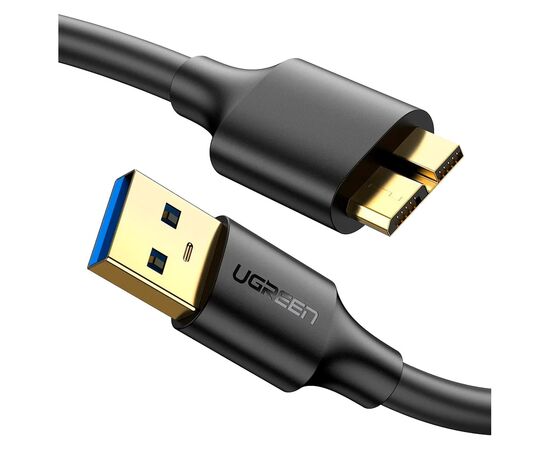 Дата кабель USB 3.0 AM to Micro B 0.5m US130 black Ugreen (10840) Дата кабель USB 3.0 AM to Micro B 0.5m US130 black Ugreen (10840)