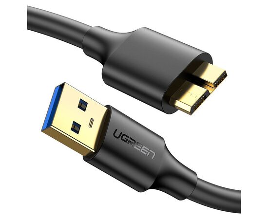 Дата кабель USB 3.0 AM to Micro B 1.0m US130 black Ugreen (10841) Дата кабель USB 3.0 AM to Micro B 1.0m US130 black Ugreen (10841)