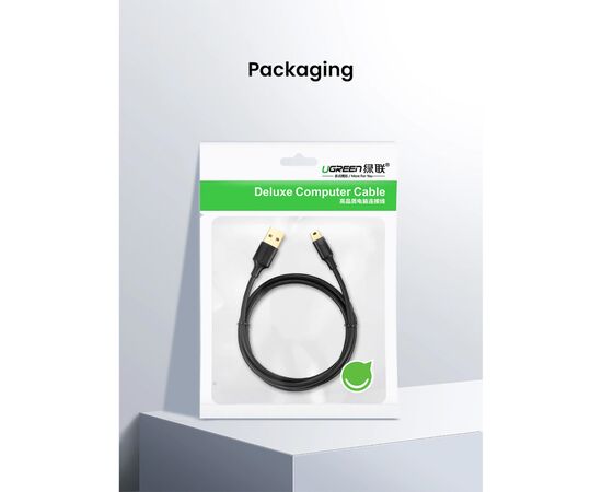 Дата кабель USB 2.0 AM to Mini 5P 2.0m US132 black Ugreen (30472), изображение 2 Дата кабель USB 2.0 AM to Mini 5P 2.0m US132 black Ugreen (30472), изображение 2