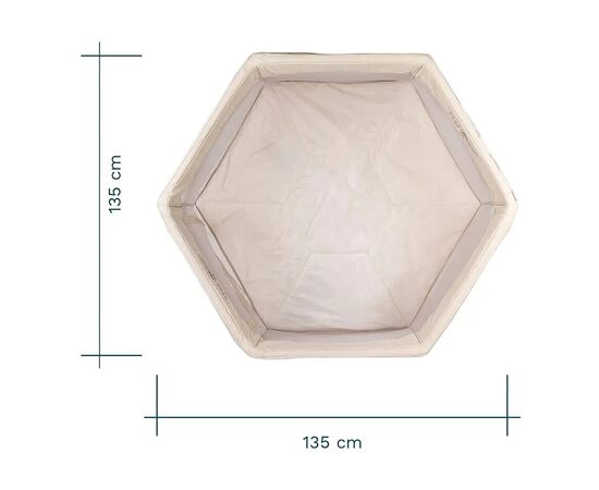 Детский манеж Tutti Bambini Hexa бежевый (511800/EC), изображение 7 Детский манеж Tutti Bambini Hexa бежевый (511800/EC), изображение 7