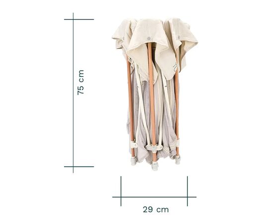 Детский манеж Tutti Bambini Hexa бежевый (511800/EC), изображение 8 Детский манеж Tutti Bambini Hexa бежевый (511800/EC), изображение 8