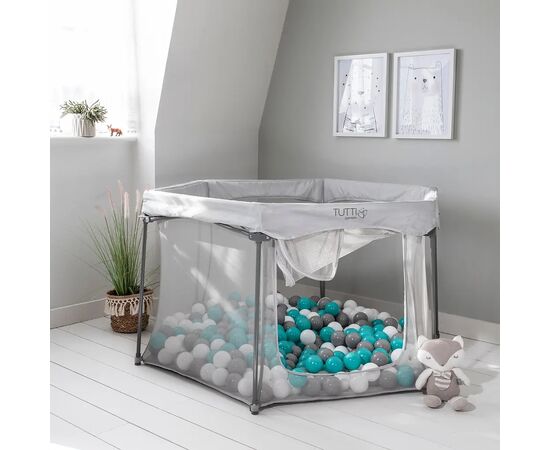 Детский манеж Tutti Bambini Hexa серый (511800/GR), изображение 12 Детский манеж Tutti Bambini Hexa серый (511800/GR), изображение 12