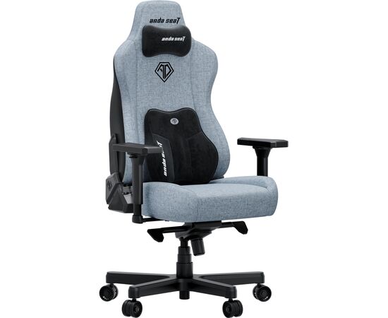 Кресло игровое AndaSeat Kaiser 3E Fabric XL Gray/Blue (AD23YC-XL-09-T-CF-T01), изображение 2 Кресло игровое AndaSeat Kaiser 3E Fabric XL Gray/Blue (AD23YC-XL-09-T-CF-T01), изображение 2